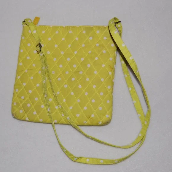 Crossbody Quilted Fabric Lightweight Bag, 8" Wide x 8" Tall - Picture 4 of 6